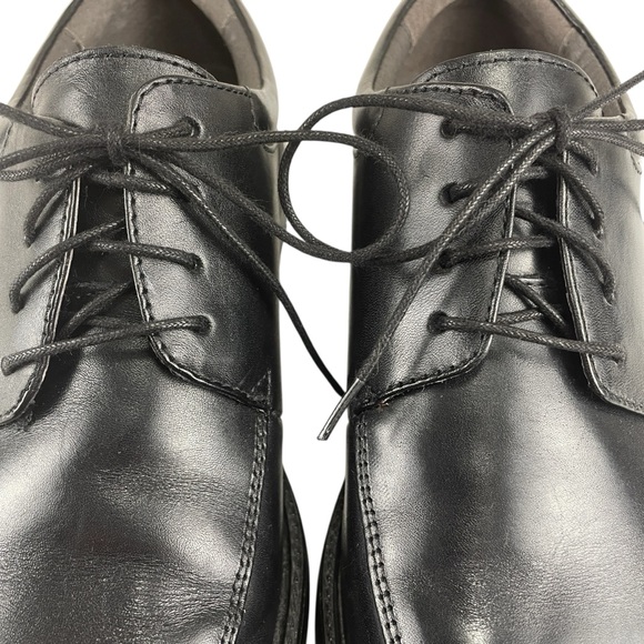 Nunn Bush Mens Marcell Bike Toe Leather Oxford Lace Up Dress Shoe Black Size 9 - Picture 5 of 13
